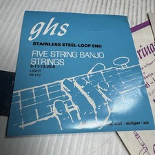 GHS 5 String Banjo String Set Stainless Steel Strings missing 1 L09 String 