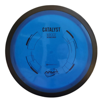 MVP Catalyst Patent Pending Neutron Blue Used & Thrown 175 gram Disc *Inked*