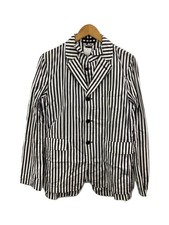 BLACK COMME des GARCONS Men's Stripe Black Jacket L