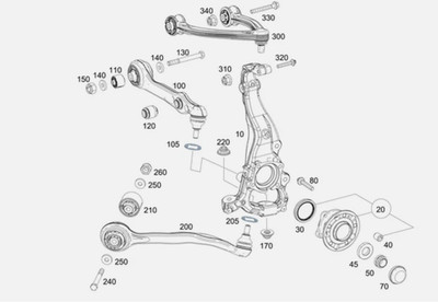 Genuine Mercedes-Benz Spacer Disk 220-333-00-76-02