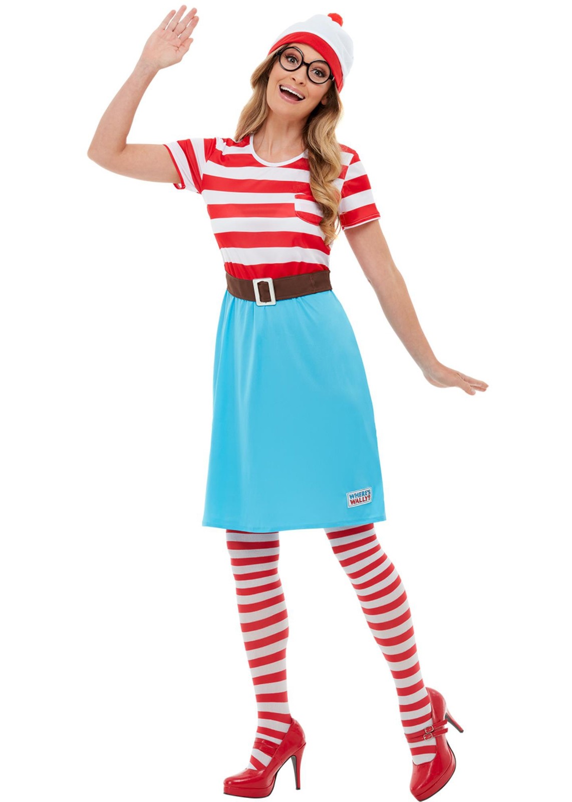 Ladies Wheres Wally Costume 80s Wenda Womens Cartoon Book Week Fancy Dress image 4