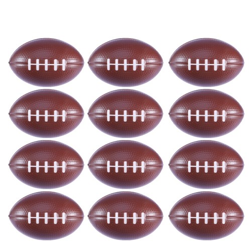 12PCS Sponge Stress Relieving Balls PU Vent Playing Balls for Kids (Rugby) - Bild 7 von 11