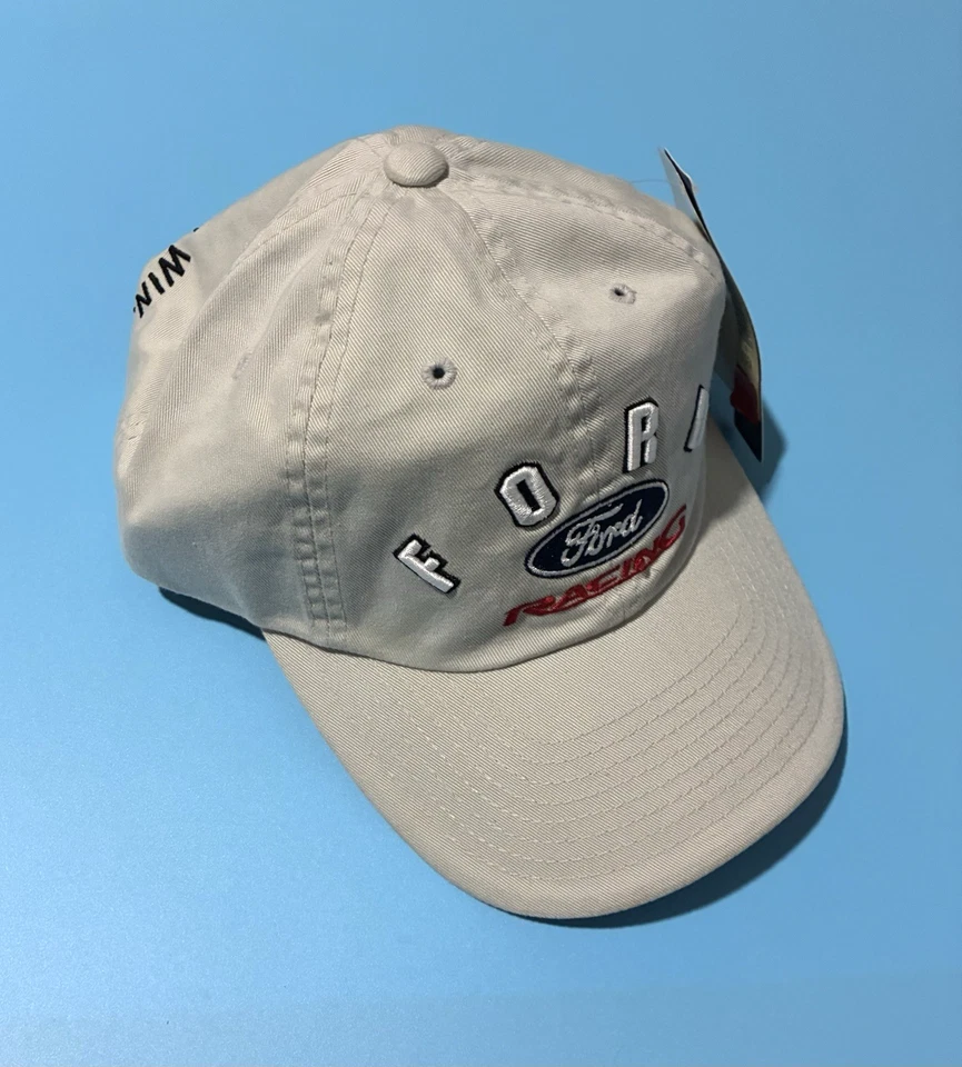 Boné de beisebol vintage Cherokee Ford Racing novo com etiquetas - Imagem 2 de 4