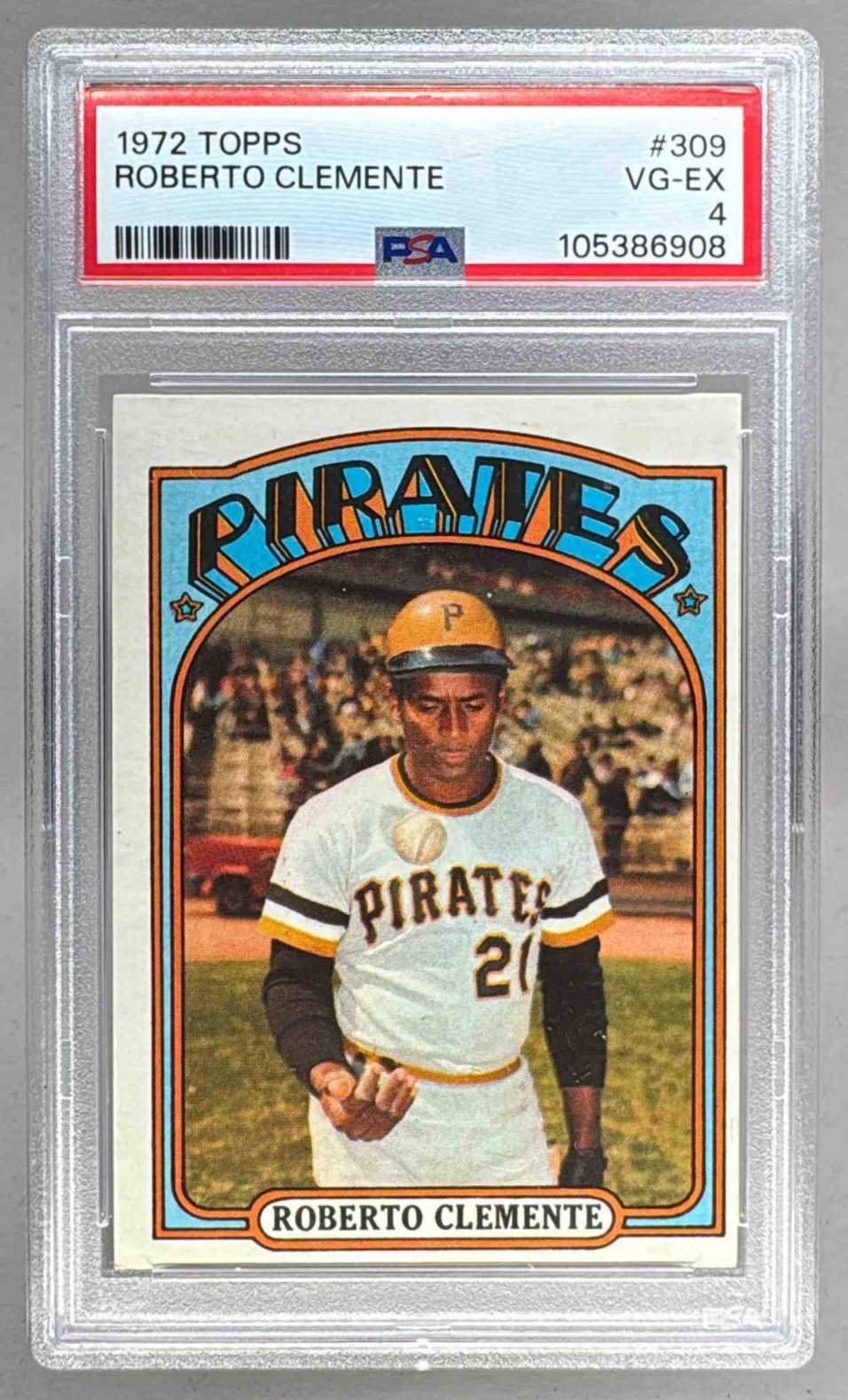 1972 Topps 309 Roberto Bob Clemente PSA 4 - 105386908 view 1