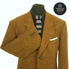 Harris Tweed Jacket Blazer Size 44R Country Weave Hacking Hunting Sports Mens