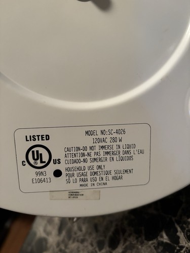 Corning Ware Electrics SC-4026 CALLAWAY IVY 4 Qt Crock Pot Slow Cooker Green P/O - Picture 9 of 11