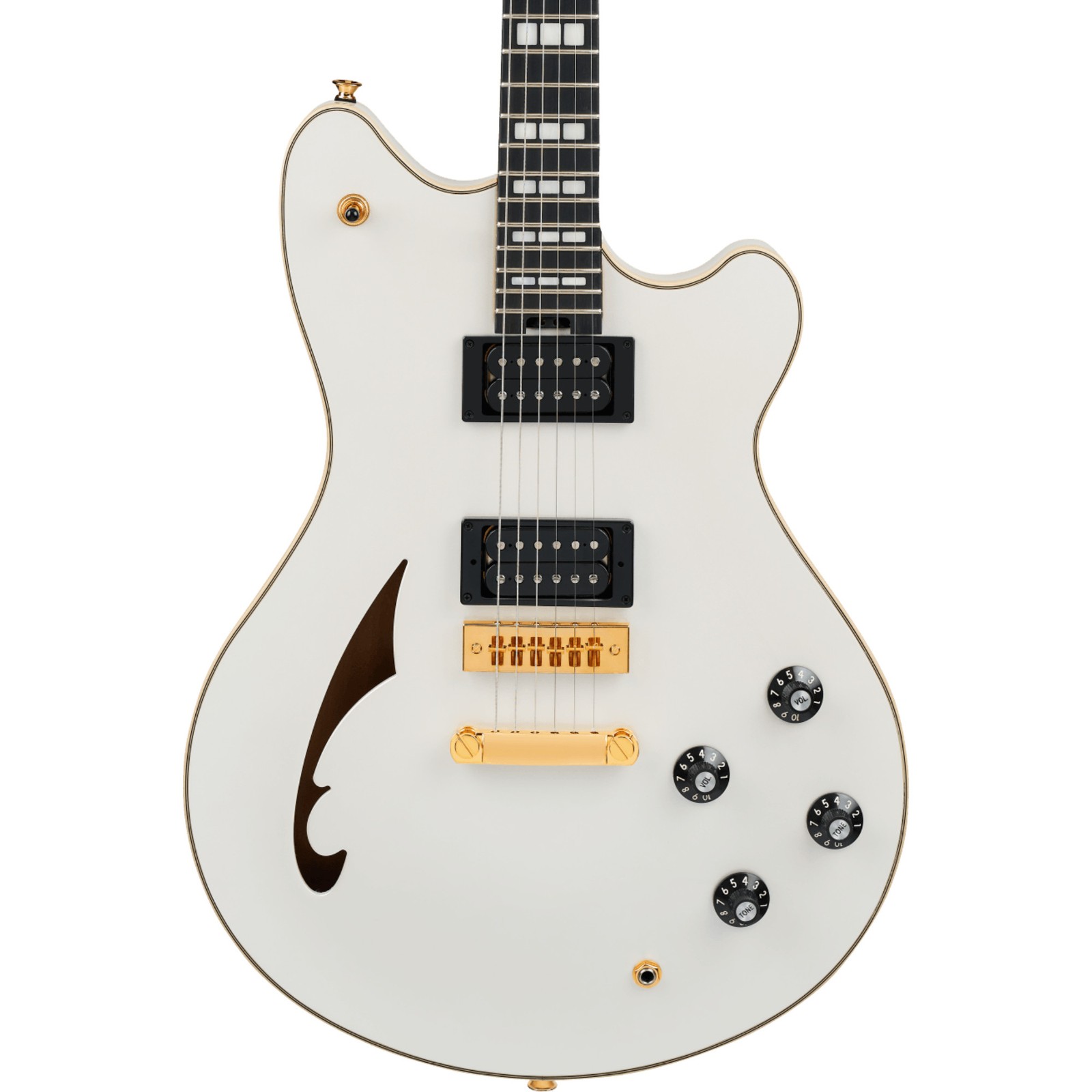 EVH SA-126 Special Semi-Hollow Electric Guitar Ebony Platinum Pearl Metallic 321690₽