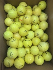 100 Yellow Callaway 3A/4A Condition Assorted Model Golf Balls