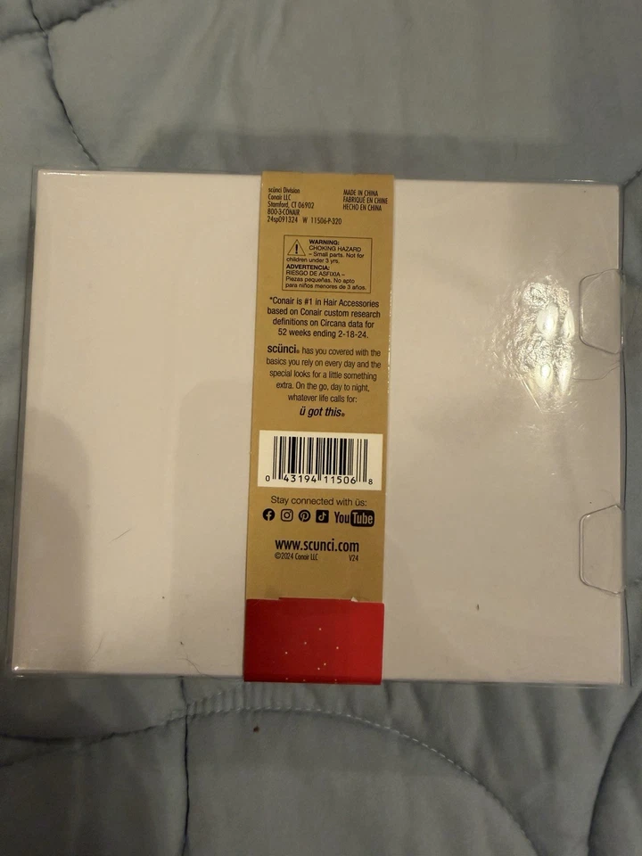 Juego de regalo de clip de garra de Navidad Scunci Con Air 6 piezas Foto 2 de 2