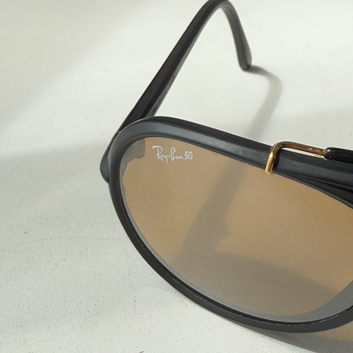 Vintage Ray Ban B&L Cats 50th Anniversary DLX Sunglasses Matte Black 58mm RB50 - Picture 4 of 8