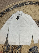 New Hurley Men's Zip Hoodie Gray Size Medium NWT Discontinued Full Zip Hurley