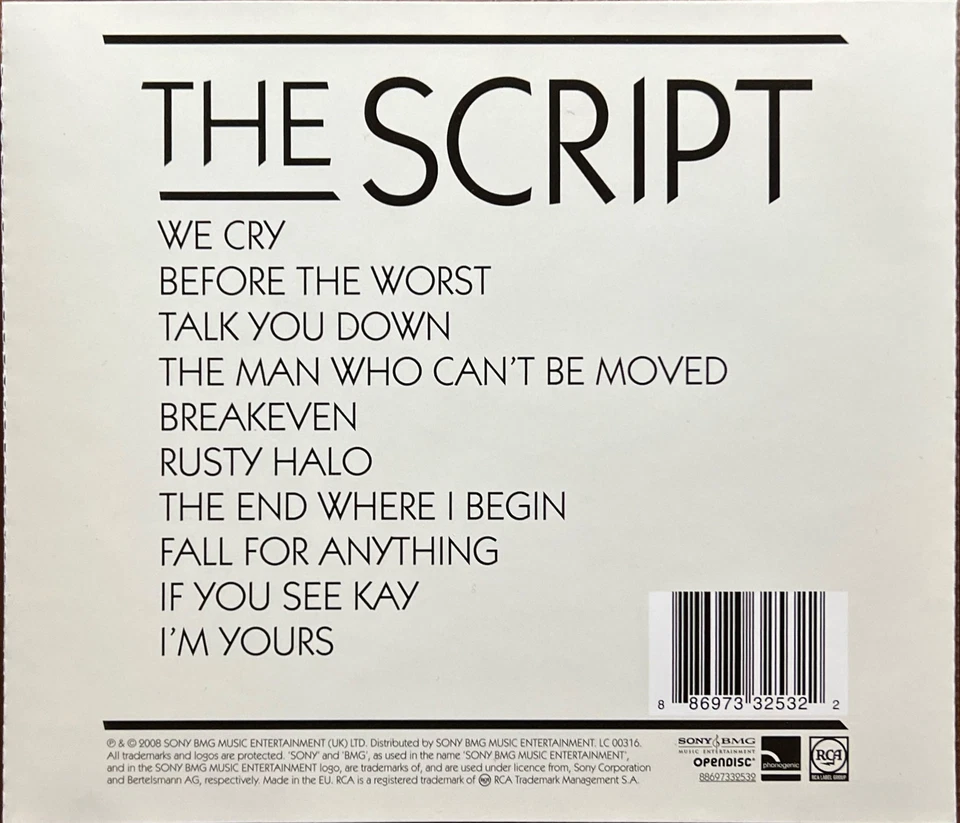 The Script - CD - The Script (NM/M) - Photo 3/4