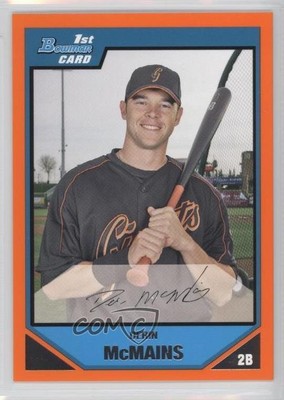 2007 Bowman Prospects Orange 15/250 Derin McMains #BP98 5qi