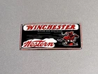 VINTAGE 12” WINCHESTER COWBOY HORSE GUN PORCELAIN SIGN CAR OIL GAS MOTORCYCLE