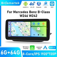 10.25" Android 14 Autoradio CarPlay 64GB F&uuml;r Mercedes B-Klasse W246/W242 NTG4.5