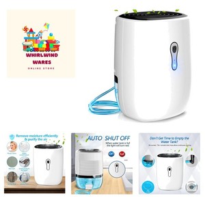 Déshumidificateurs pour la maison 27oz800ml Petits déshumidificateurs d'arrêt automatique avec...