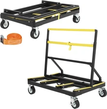 Foldable Drywall Cart Panel Dolly 2200LBS Capacity Heavy Duty Sheetrock Trolley