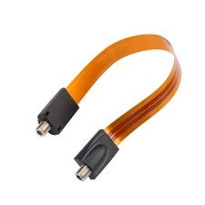Flat Coaxial RG6 F Type Jumper Cable for Windows and Doors Coax Cable Compati...