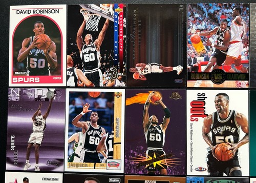 David Robinson (lote de 32 tarjetas) con Rookie RC e insertos San Antonio Spurs EX-NrMint - Imagen 2 de 5