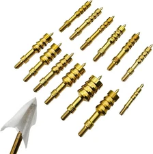 5 Pcs Solid Gun Cleaning Jag Spear Pointed Brass Brush Slotted Tip yellow