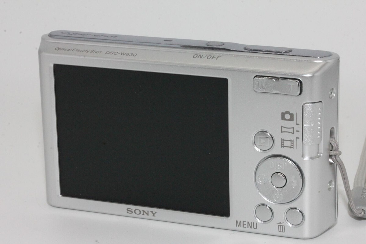 Silver Sony DSC-W830 Cyber-Shot 20.1MP 8x zoom Digital Camera