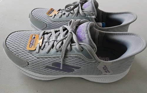 Skechers Women's Go Run Consistent 2.0 Sneakers Gray/lavender, Lace-Up, Size 9 - Picture 4 of 8
