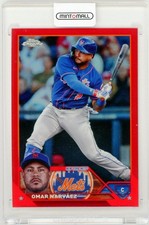 2023 Topps Chrome Update Omar Narvaez Red Refractor /5 Mets