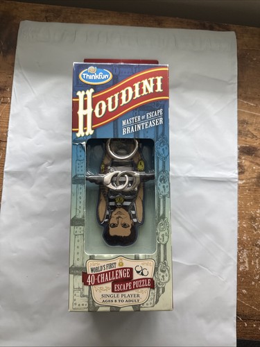 Rare Thinkfun Houdini Brainteaser Game World's First 40 Challenge Escape Puzzle