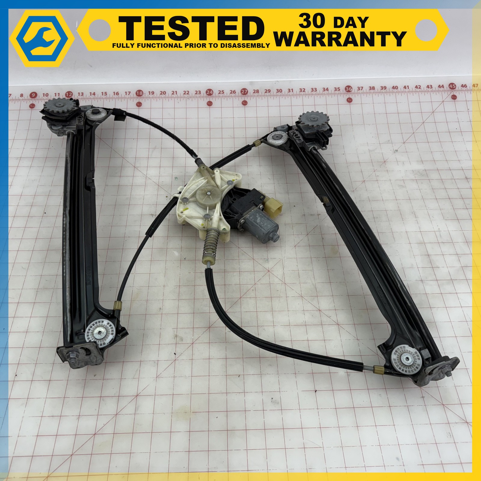 14-17 MASERATI GHIBLI FRONT RIGHT SIDE DOOR WINDOW REGULATOR W/ MOTOR OEM