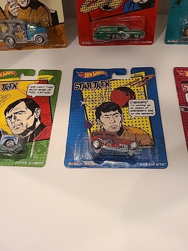 2013 Hot Wheels Pop Culture STAR TREK Die-Cast Set (1-6) with Spock & Cpt Kirk - Picture 6 of 8