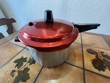 Schnellkochtopf Vintage 80er Rot/Silber Rarität Made In Germany