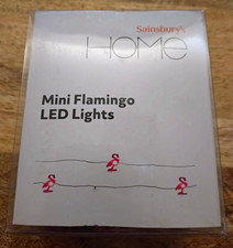 NEU UND VERPACKT Sainsbury's Home Mini Flamingo LED Batterie Lichterkette