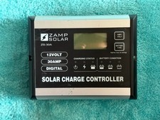 Zamp Solar ZS-30A 30A, 5-Stage PWM Charge Controller - Black