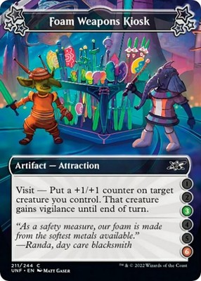 Foam Weapons Kiosk (3-6) [UNF - 211] Common NM Unfinity MTG