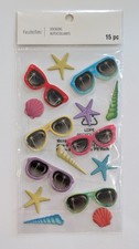 Sunglasses & Seashells Beach Summer Scrapbooking Stickers by Recollections
