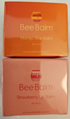 Bee Balm Strawberry & Mango Lip Balm 2 pk - Unsweetened (MSRP $19.99ea!)