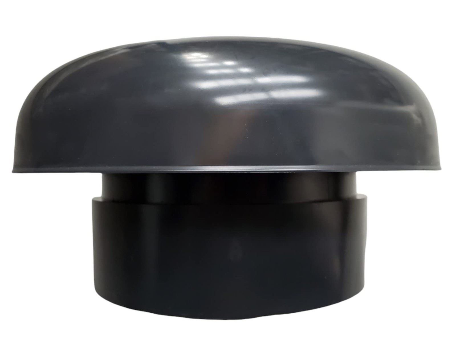 Chapeau de ventilation Ø 100 mm ardoise grille moustiquaire pour sortie de toit PVC