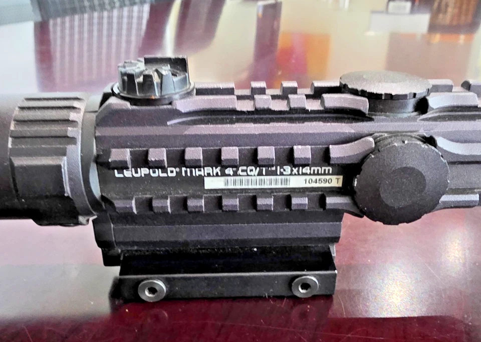 Leupold Mark 4 CQ/T, Tactical Rifle Scope 1-3x 14mm Illuminated. - Image 4 of 4