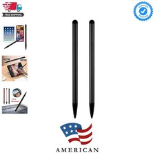 2pcs Black Stylus Pens for Universal Touch Screen Devices - Compatible with iPad