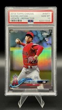 2018 Topps Chrome Update Shohei Ohtani Refractor /250 PSA 10 Rookie RC POP 76
