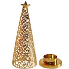 Christmas Tealight Candle Holder Iron Art Christmas Tree Star Tealight Candle