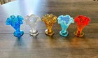 hobnail fenton 4 " vase set