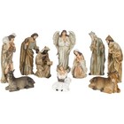 Northlight 11Piece Earth Tones Religious Christmas Nativity Figurine Set 12"