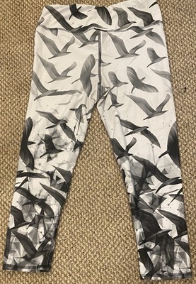 Evolution  and Creation Women s Medium Leggings Black, Gray & White