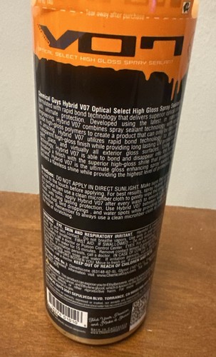 Chemical Guys WAC_808_16 Hybrid V7 Optical Select High Gloss Spray Sealant & - Picture 3 of 3