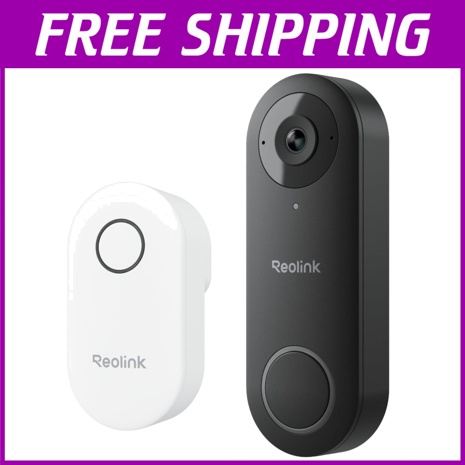 Reolink Wired Video Doorbell with 180° Wide Angle and Noise Reduction Features