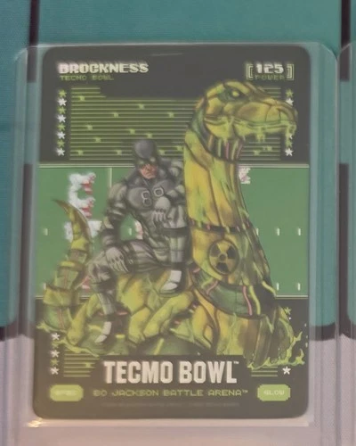 Bo Jackson Battle Arena Tecmo Bowl Brockness Battlefoil Glow BF82 Brock Bowers