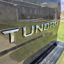 3D Tailgate Letter For Tundra 2014-2021 Emblem Accessories Chrome ABS Rear Badge