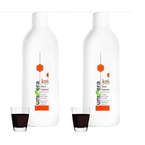 2x Univera km Mineral Supplement - 64 fl oz - Original Karl Jurak - exp: 7/24/25