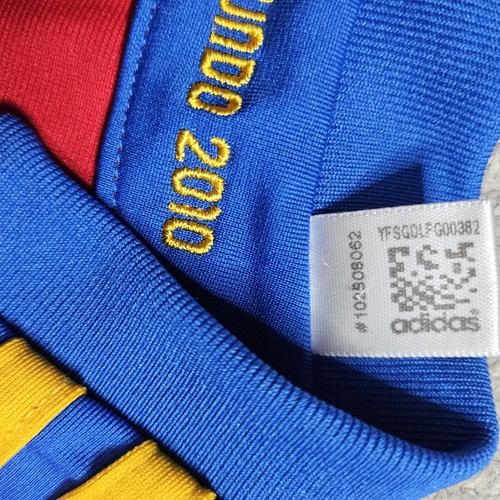 Adidas Spain National Football Team 2010 Home Shirt YOUTH LARGE Red Soccer - Picture 6 of 17